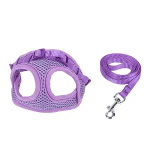 Postroj s vodítkem fialový 30 - 50 cm