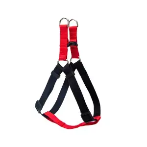 S Postroj basic červeno černý 20 - 40 cm
