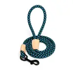 L Lano na venčení cik cak černo modré ↑ 120 cm ø 1,2 cm