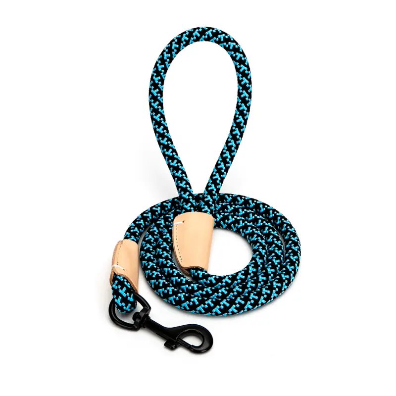 L Lano na venčení cik cak černo modré ↑ 120 cm ø 1,2 cm