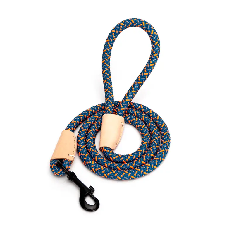 XS Lano na venčení cik cak modro oranžové ↑ 120 cm ø 0,6 cm