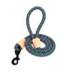 XL Lano na venčení cik cak modro oranžové ↑ 120 cm ø 1,4 cm