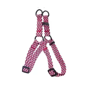 M Postroj cik cak červeno bílo modrý 30 - 50 cm