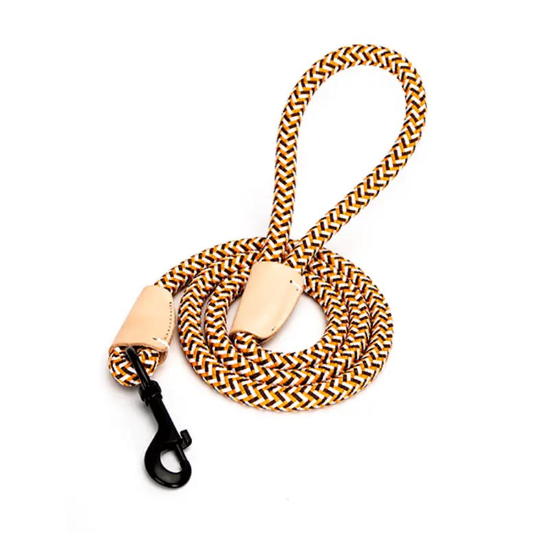 L Lano na venčení cik cak žluto černé ↑ 120 cm ø 1,2 cm