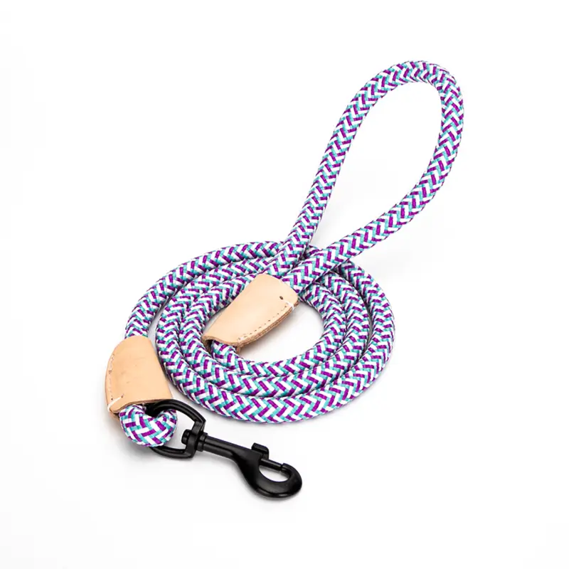 S Lano na venčení cik cak fialovo modro bílé ↑ 120 cm ø 0,8 cm