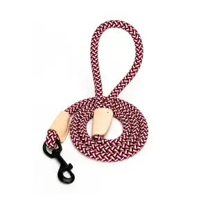 XL Lano na venčení cik cak červeno bílo černé ↑ 120 cm ø 1,4 cm