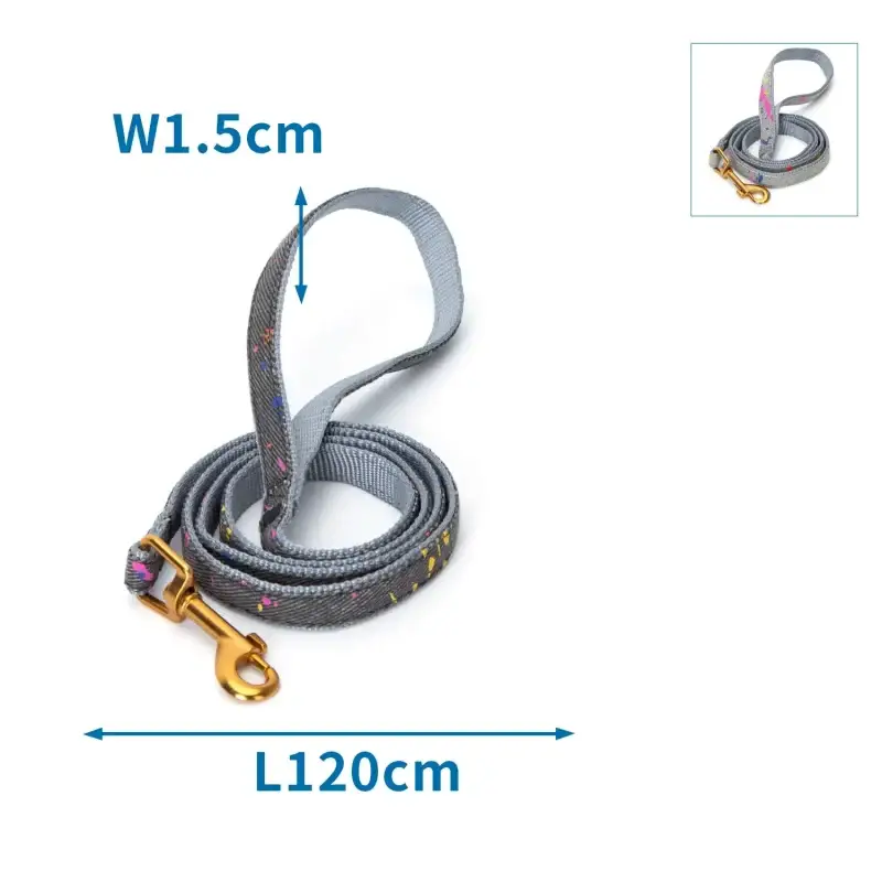 Vodítko na venčení SPLASH tmavé ↑ 120 cm ø 1,5 cm