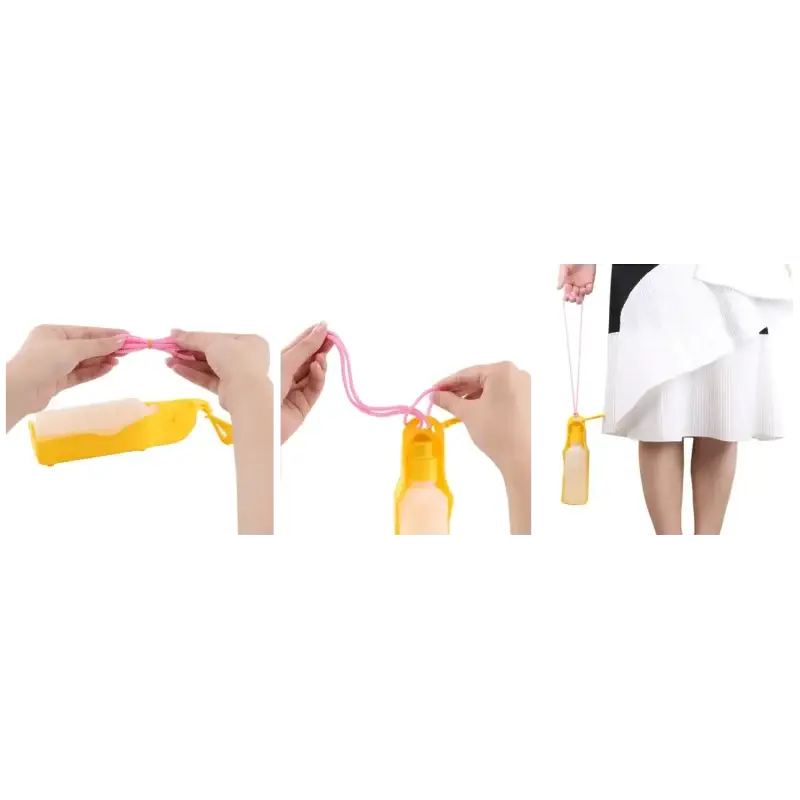 Cestovní láhev na vodu žlutá 250 ml