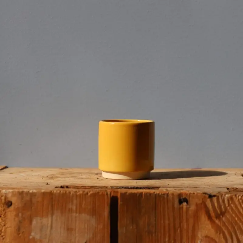 Kvétináč Eno Duo ocher Ø 6 cm