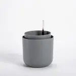Plastia samozavlažovací květináč Tolita šedý Ø 13 cm