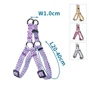 S Postroj cik cak fialový 20 - 40 cm