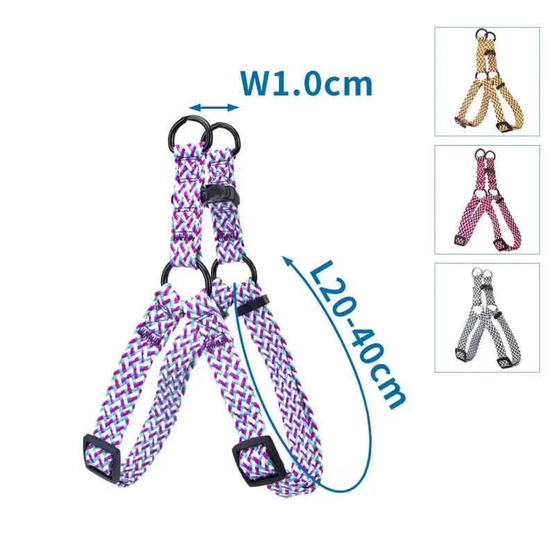 S Postroj cik cak fialový 20 - 40 cm