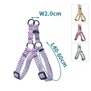 L Postroj cik cak fialový 40 - 60 cm