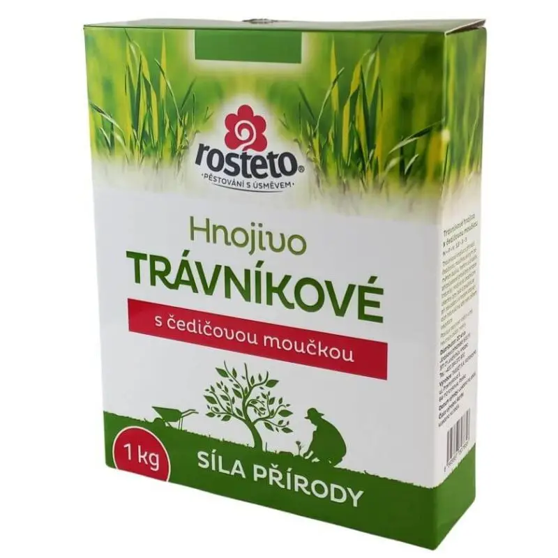 Rosteto hnojivo s čadičovou moučkou pro trávník 1 kg