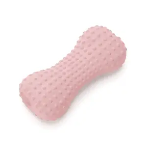 Pískací hračka kostička růžová 14 cm