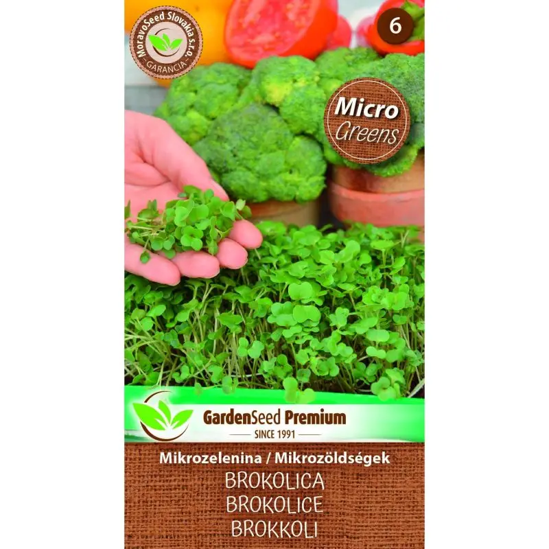 MoravoSeed MicroGreens Brokolice 3 g
