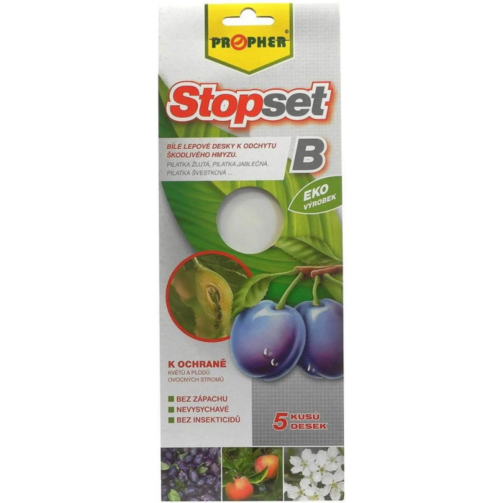 Propher Stopset Bílé lepové desky k odchytu škodlivého hmyzu